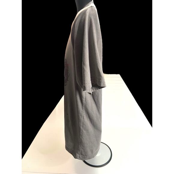 AC/DC Horns Graphic T-Shirt Highway to Hell Gray Medium | Classic Rock Band Tee - Picture 7 of 14